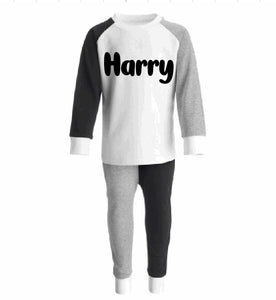 Printed Loungewear (Black)