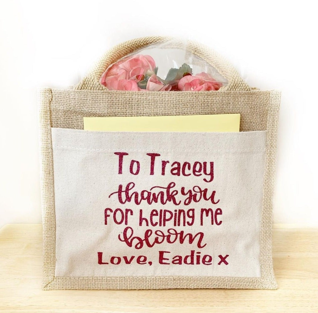 Printed Small Jute Bag