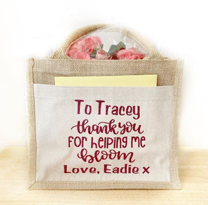 Printed Small Jute Bag